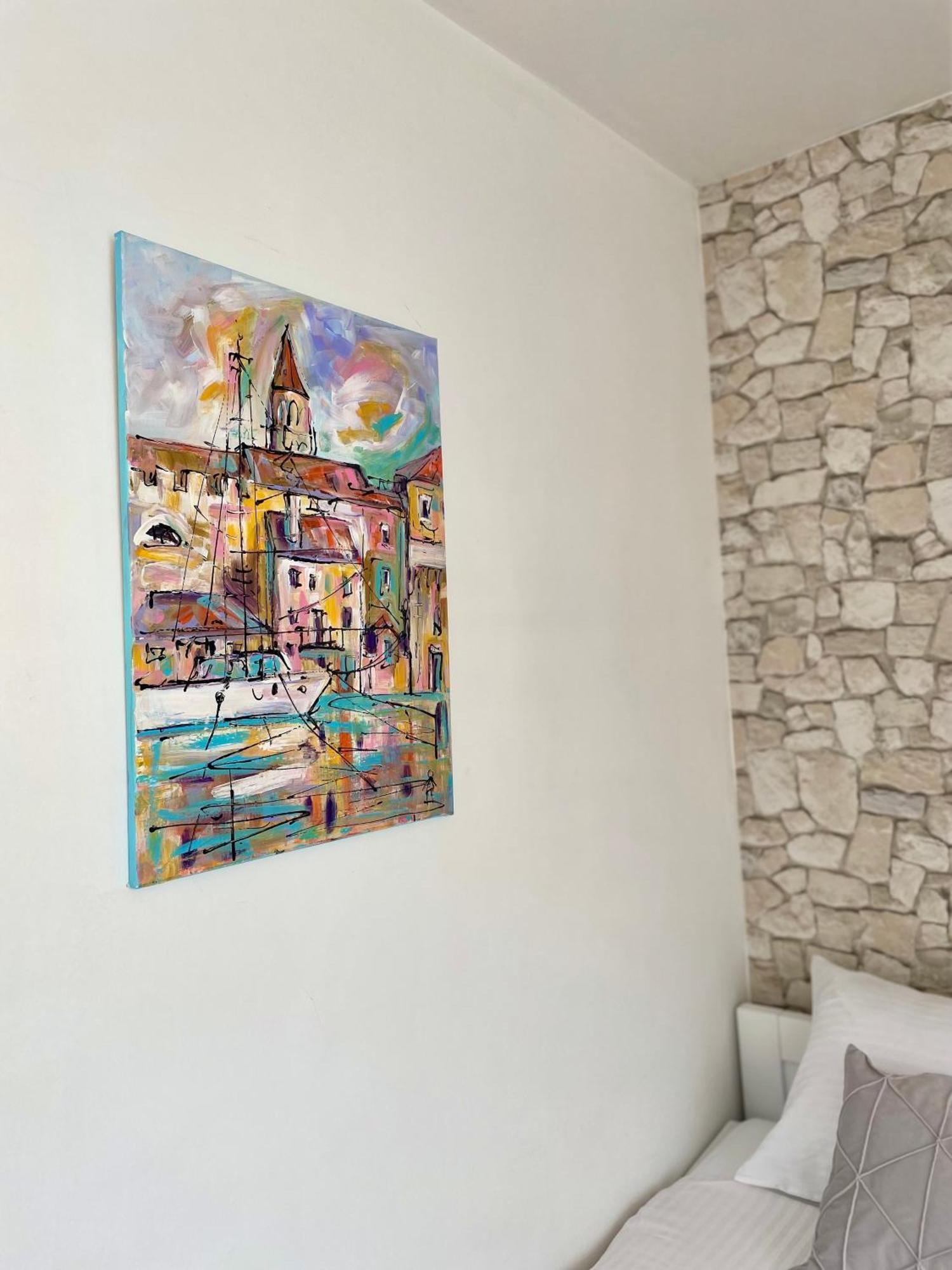 Dinka Old Town Apartment With Sea View Trogir Bagian luar foto